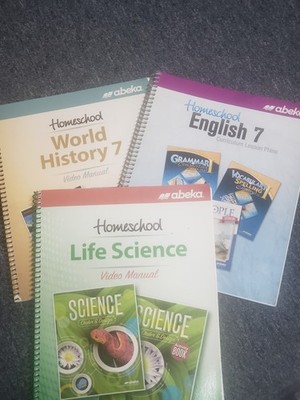 ABeka 7th Grade Lot of 3 Teacher Video Manual Books Homeschool