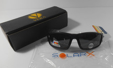 SOLAR X SUNGLASSES POLARIZED BLACK FRAME UV PROTECTION NEW UNISEX g7