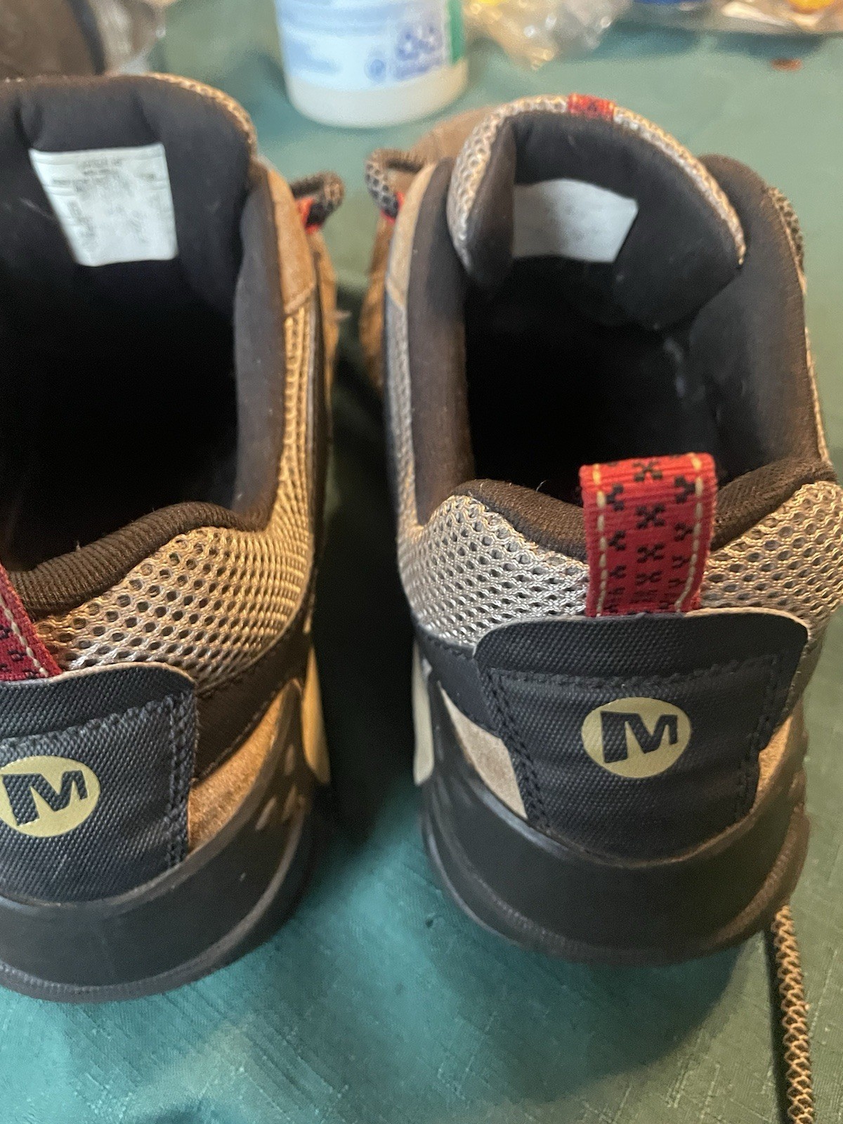 Merrell Kangaroo Shoes Uomo Taglia 13 Marrone Pelle Sneakers Escursionismo Outdoor