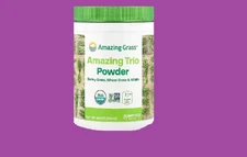 Amazing Trio Powder, Barley Grass, Wheat Grass & Alfalfa, 8.5 oz  EXP 12/25