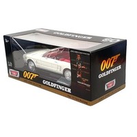 1964 1/2 Ford Mustang White 007 Goldfinger 1/24 Motormax Ford Mustang