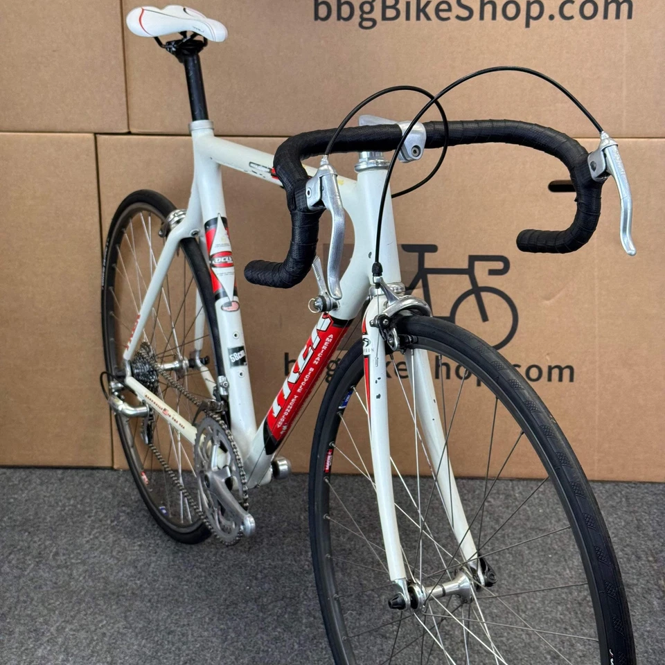 Bicicleta de Carretera Trek 5200 Usada, Fibra de Carbono OCLV De Colección-1997, 58 cm Foto 3 de 4