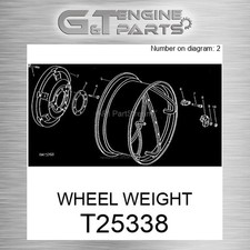 T25338 Wheel Weight Fits John Deere (surplus Open Box)
