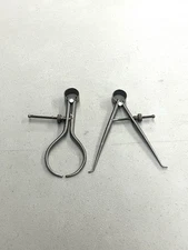 STARRETT TOOLMAKERS 4” SPRING TYPE NO. 274 INSIDE & NO. 275 OUTSIDE CALIPERS