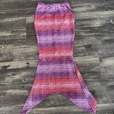 Girl's Justice Mermaid Tail Costume Swim Cover up Size XS/S PINK PURPLE sparkle