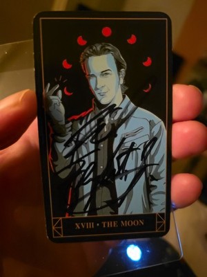 Supernatural The Moon Tarrot card signed by Richard Speight Jr - Gabriel In SPN