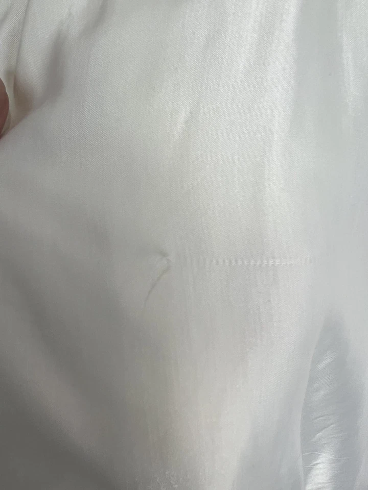 Camisón vintage Lily of France para mujer pequeño blanco encaje maxi hecho en EE. UU. ILGWU años 70 Foto 4 de 4