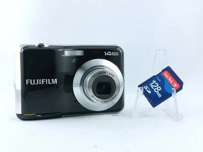 ✮ Fujifilm FinePix AV – 14 MP – 3x Fujinon Zoom – Schwarz – Geprüft Teildefekt✮ - Bild 1 von 4