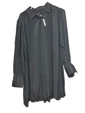 Madewell Relaxed Button-Front Mini Dress - Size M - NWT - Black