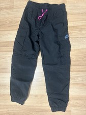VINTAGE NIKE Black Windbreaker Pants Women  s SMALL
