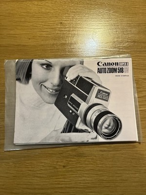 Kamera Anleitung sehr guter Zustand Canon Super 8 Auto Zoom 518 SV