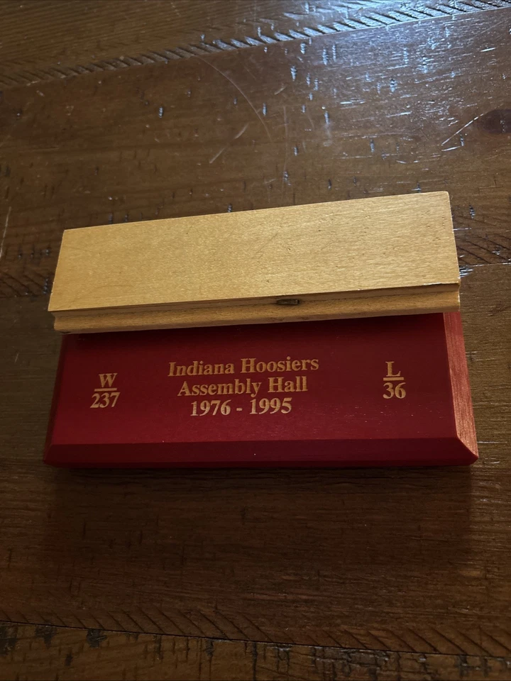 Indiana Hoosiers Assembly Hall Authentic Piece Of Wood Floor - Image 2 of 4