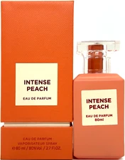 FRAGRANCE WORLD INTENSE PEACH EAU DE PARFUM SPRAY UNISEX 2.7 Oz / 80 ml NEW!!!