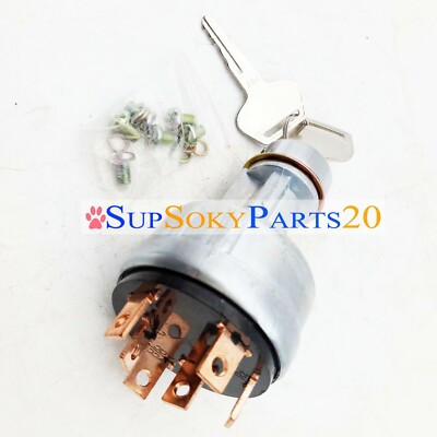 Ignition Switch W keys for Komatsu PC450-8R  D31EX-22 D37EX-22 D39PX WA900-3E9