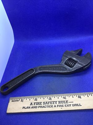 WESTCOTT 8 Inch Curved S Handle Wrench Vintage Keystone Co
