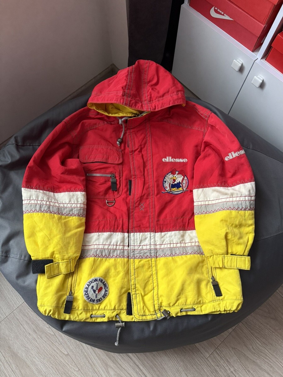 90s ellesse France cocorico ski wear 当時物 90年代 ellesse エレッセ ココリコ フランス代表 スキーウェア