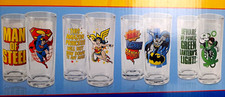 DC Collectors Glasses 4 Glass Set: Superman, Green Lantern, Wonder Woman, Batman