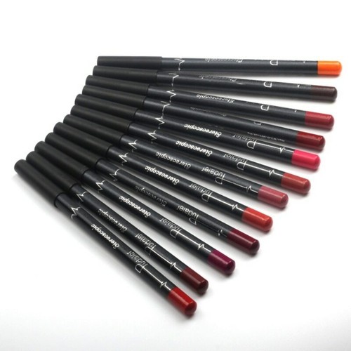Pudaier 12 Colors/Set Makeup Lip Liner Stylish Solid Color Sexy Matte Stick Wate - Picture 5 of 7