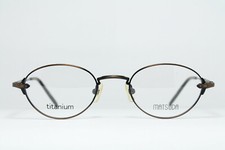 MATSUDA 10223 OBR TITANIUM Original Vintage Eyeglasses Frame Oval Steampunk Rare