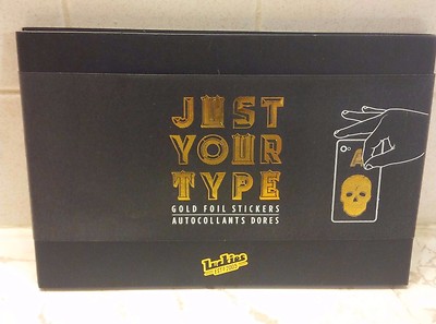 Just Your Type Self Adhesive Gold Foil Stickers Book Album By Luckies