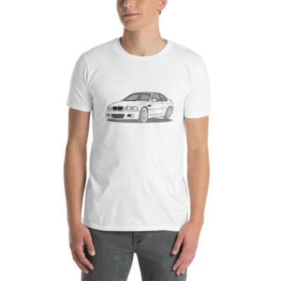 2006 BMW E46 M3 Coupe Front Side Unisex T-Shirt (3 Colors