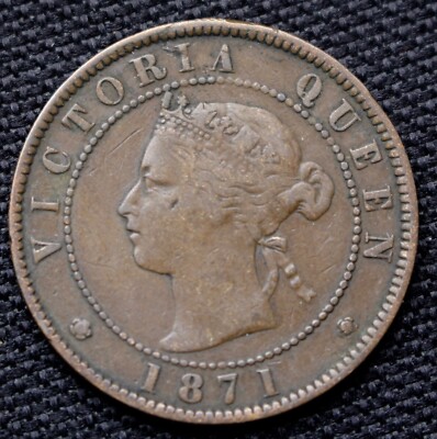 1871 PRINCE EDWARD ISLAND ONE CENT LARGE CENT - BRONZE - Victoria