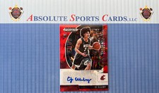 2020-21 Prizm Dp Red Ice Prospect #PA-CJ CJ ELLEBY RC | Auto | Trail Blazers