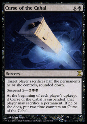 Slightly Played, English - 1 x MTG Curse of the Cabal Time Spiral