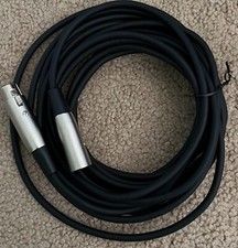 Unbranded XLR 3 Pin Shielded Microphone Extension Cord Male Female 20 ft