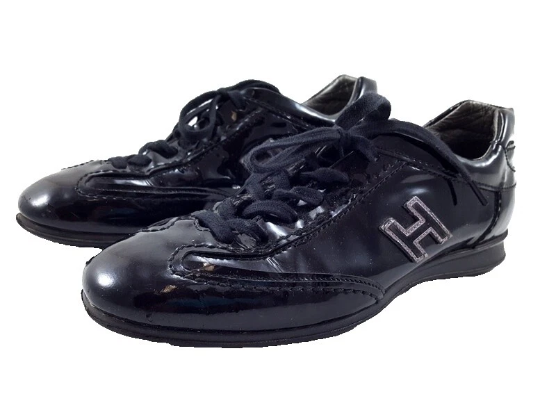 Hogan Patent Leather Athletic Shoes for Women