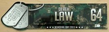 DEREK LAW GAME-USED LOCKER NAME TAG *YOU PICK FROM LIST* GIANTS BASEBALL MLB