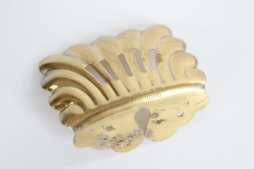 antique bathroom kitchen soap holder | vtg deco victorian kitchen old clamshell - Picture 4 of 7