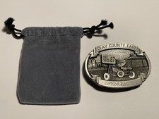 Vintage Clay County Fair Spencer IA 1987 Belt Buckle Made USA LE 38 / 300