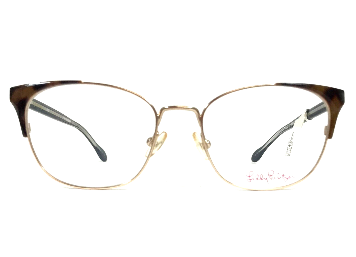Lilly Pulitzer Eyeglasses Frames POSEY TO Tortoise Blue Gold  display picture 3