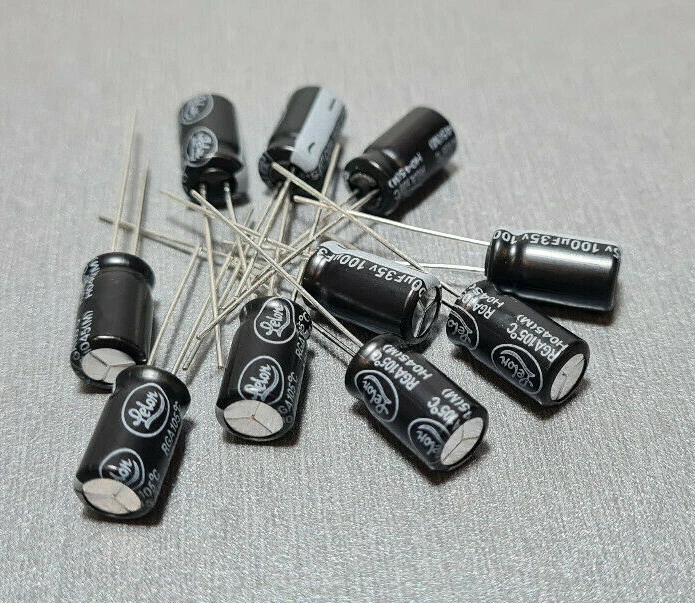 10/20/50Pcs 100uF 35V High Temp PCB Electrolytic Capacitor - image 2 of 4