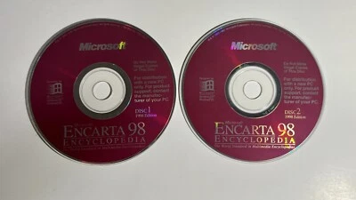 Microsoft Encarta 98 Encyclopedia (1998, CD-ROM, PC, 2-Disk Set) - Image 1 of 3