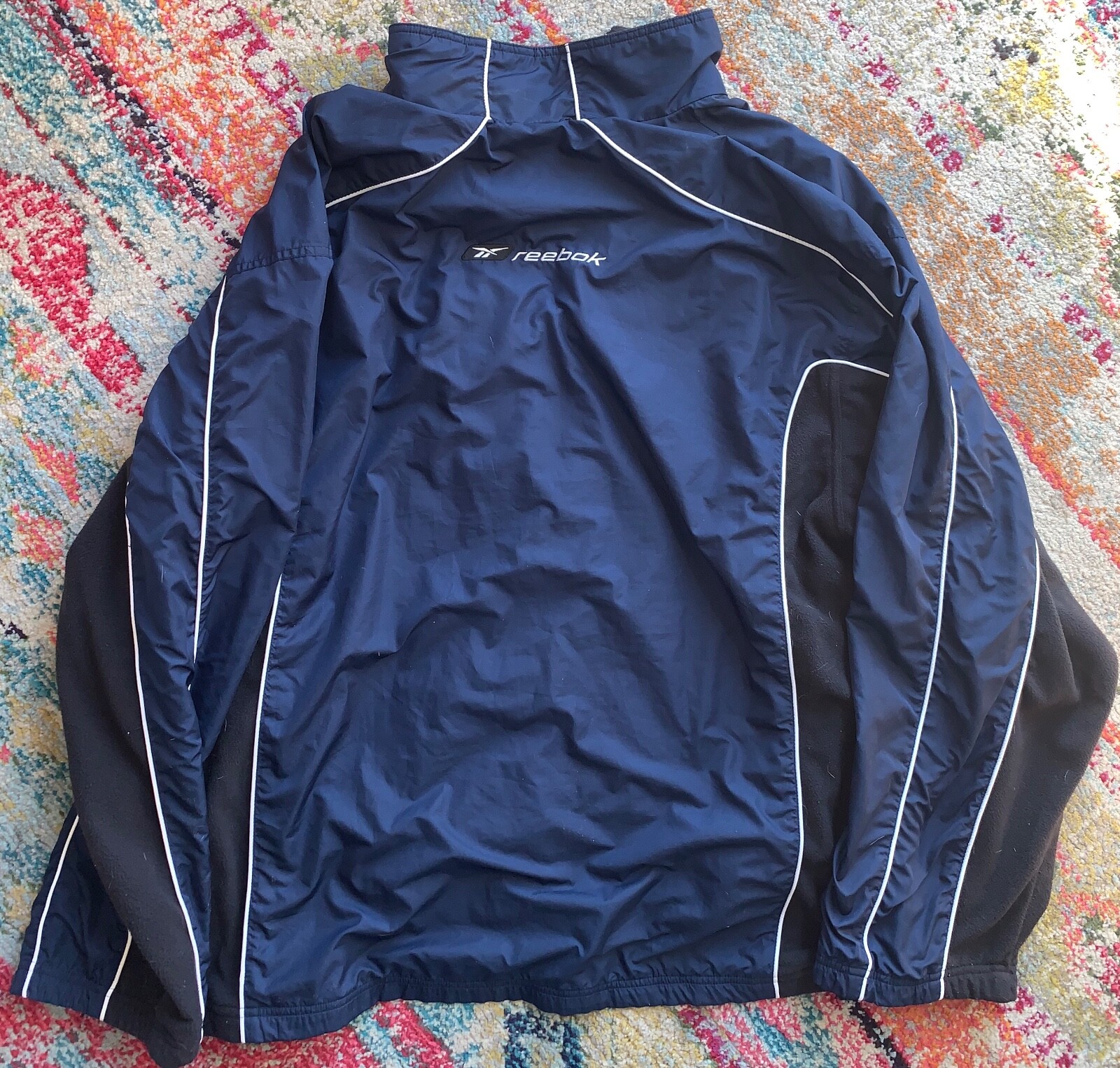 navy blue windbreaker jacket