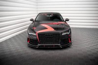 Front Ansatz FüR Audi A7 RS7 Look C7 Schwarz Spoilerlippe Spoilerschwert
