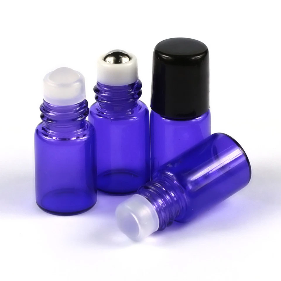 Botella de vidrio enrollable vacía de 5-100 piezas de 2 ml con rodillo de perfume de aceite esencial Foto 4 de 4