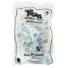 McDonalds Happy Meal Toy - Trolls World Tour 2020 Guy Diamond 7 McD Collectible