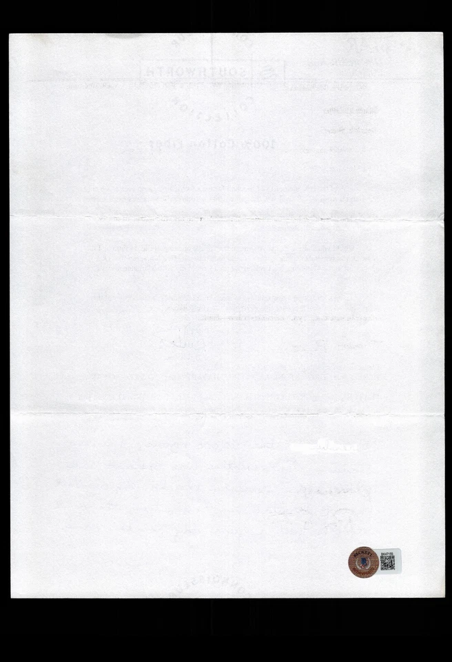 CARTA DE RESPUESTA DE FAN - DON MONEY RE: APERTURA DEL ESTADIO DE VETERANOS, CERTIFICADO BAS Foto 2 de 2