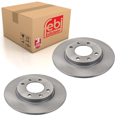 ミイ Pair of Rear Brake Disc Fits Peugeot 106 206 207 306 Citroen Saxo