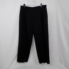 Country Clothes by Pendleton Virgin Wool Spandex Black Pants Women Size 12 USA
