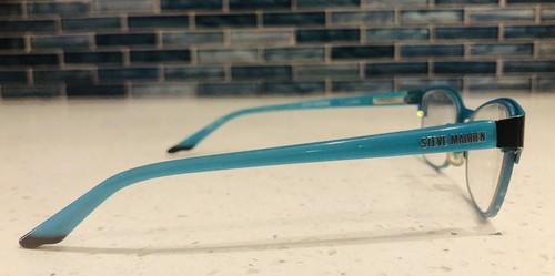 Steve Madden Designer Lovve Women's Eyeglasses Rx Black/Aqua Frames 47-14-125 - 第 3/11 張圖片