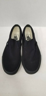 vans slip on black men