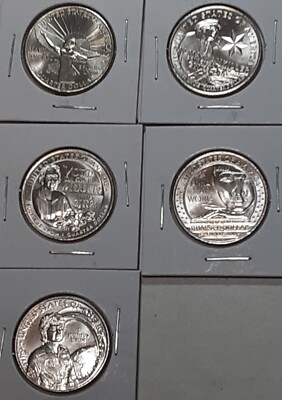 2022 All Five S American Women Quarter - BU -5 Coins - Uncircirculated