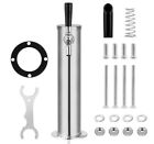 Tmcraft Single Faucet Draft Beer Tower Dispenser, Polished Stainless Steel Beer