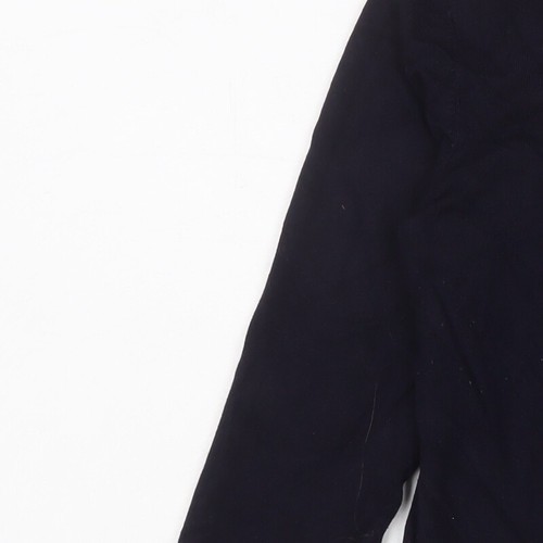H&M Womens Blue Crew Neck Viscose Cardigan Jumper Size L - 第 7/10 張圖片