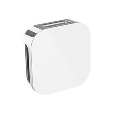 Mr Steam Aroma Glass 3 in. Steam Head in White Polished Chrome