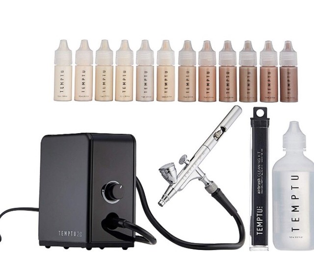 Temptu Pro SP40 Airbrush Gun PREMIER Kit for Makeup Cosmetic + 12 pk